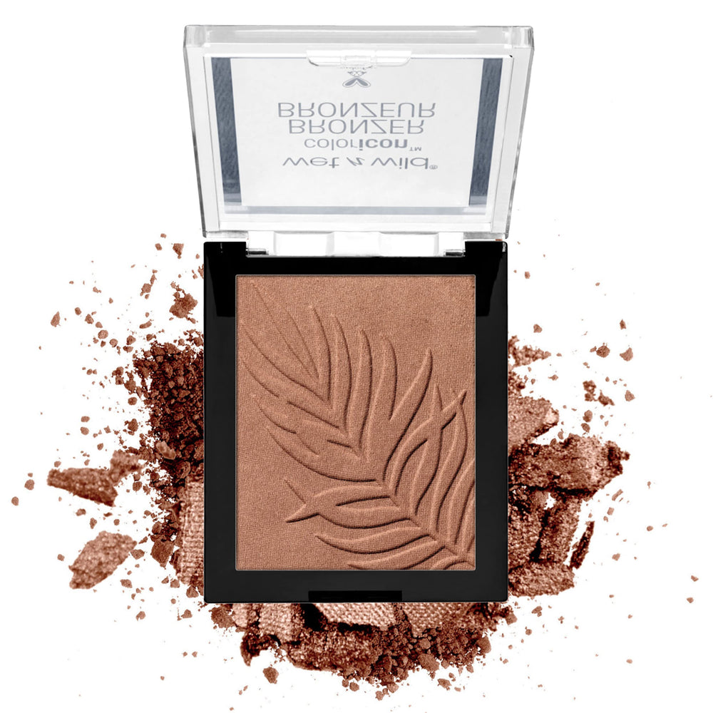 wet n wild Color Icon Bronzer swatch shows natural bronze hue for everyday radiance