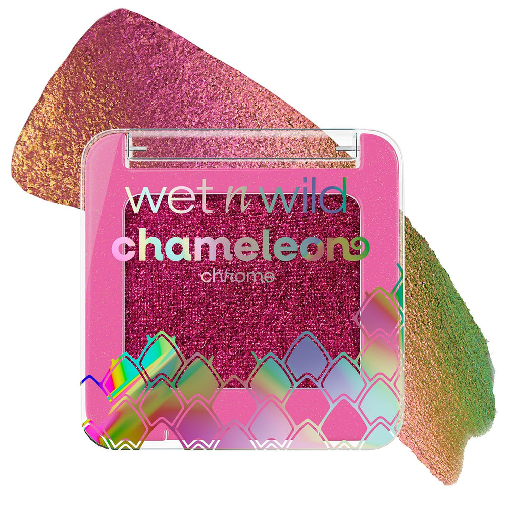 wet n wild Chameleon Chrome Nebula Rush compact showing shifting color for dynamic lids