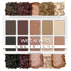Wet n Wild Color Icon 10-Pan Palette brown nude awakening open compact for versatile day-to-night looks.