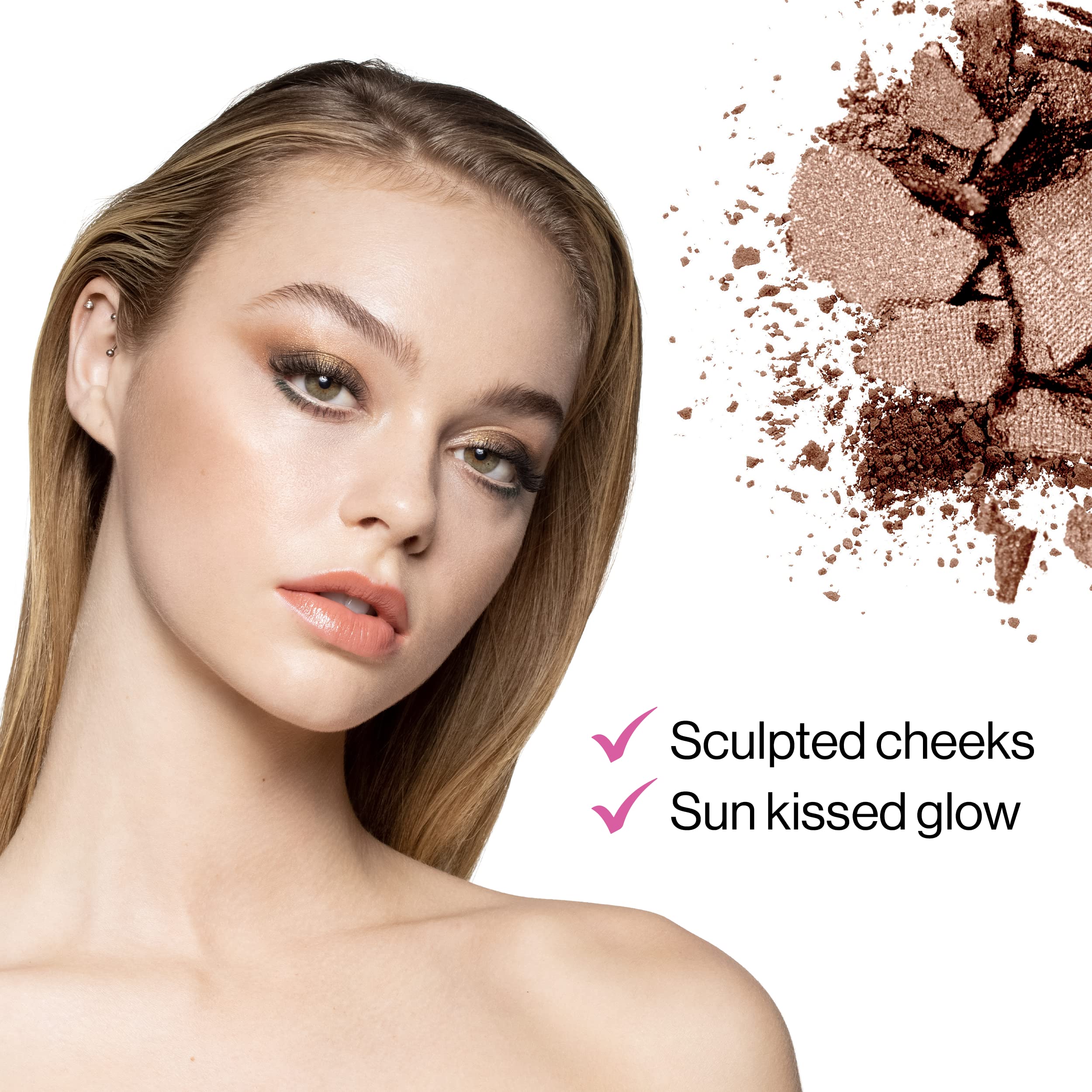 wet n wild Color Icon Bronzer Ticket to Brazil used on cheeks for a natural contour