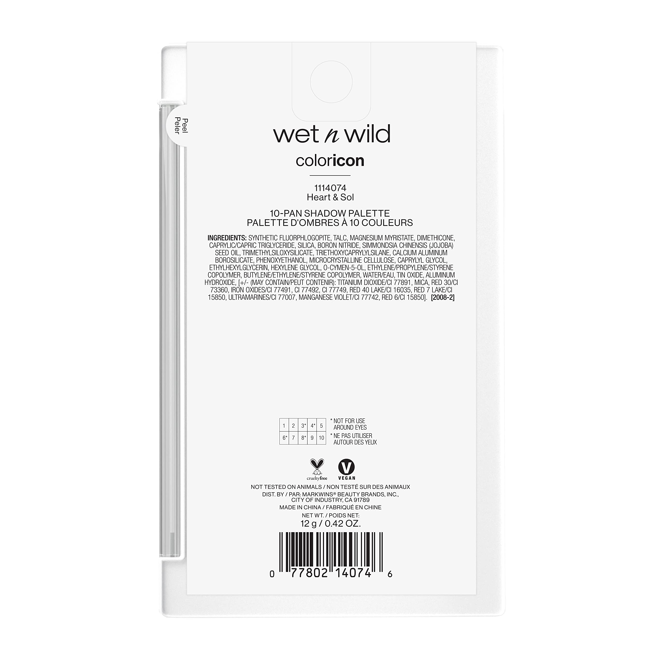 wet n wild Icono Color 10 Pan: uso en seco y húmedo para intensidad variable
