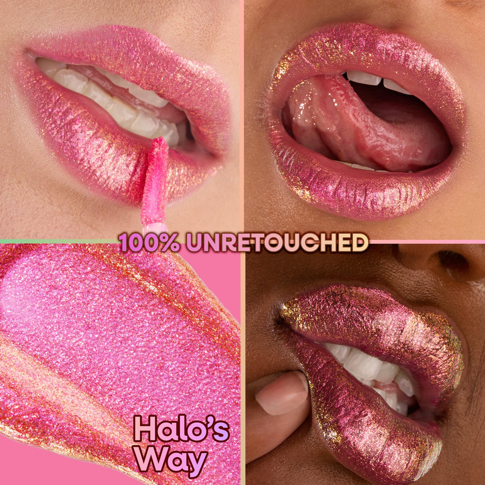 wet n wild Chameleon Chrome Lip Foil, textura suave y no pegajosa para aplicación cómoda.