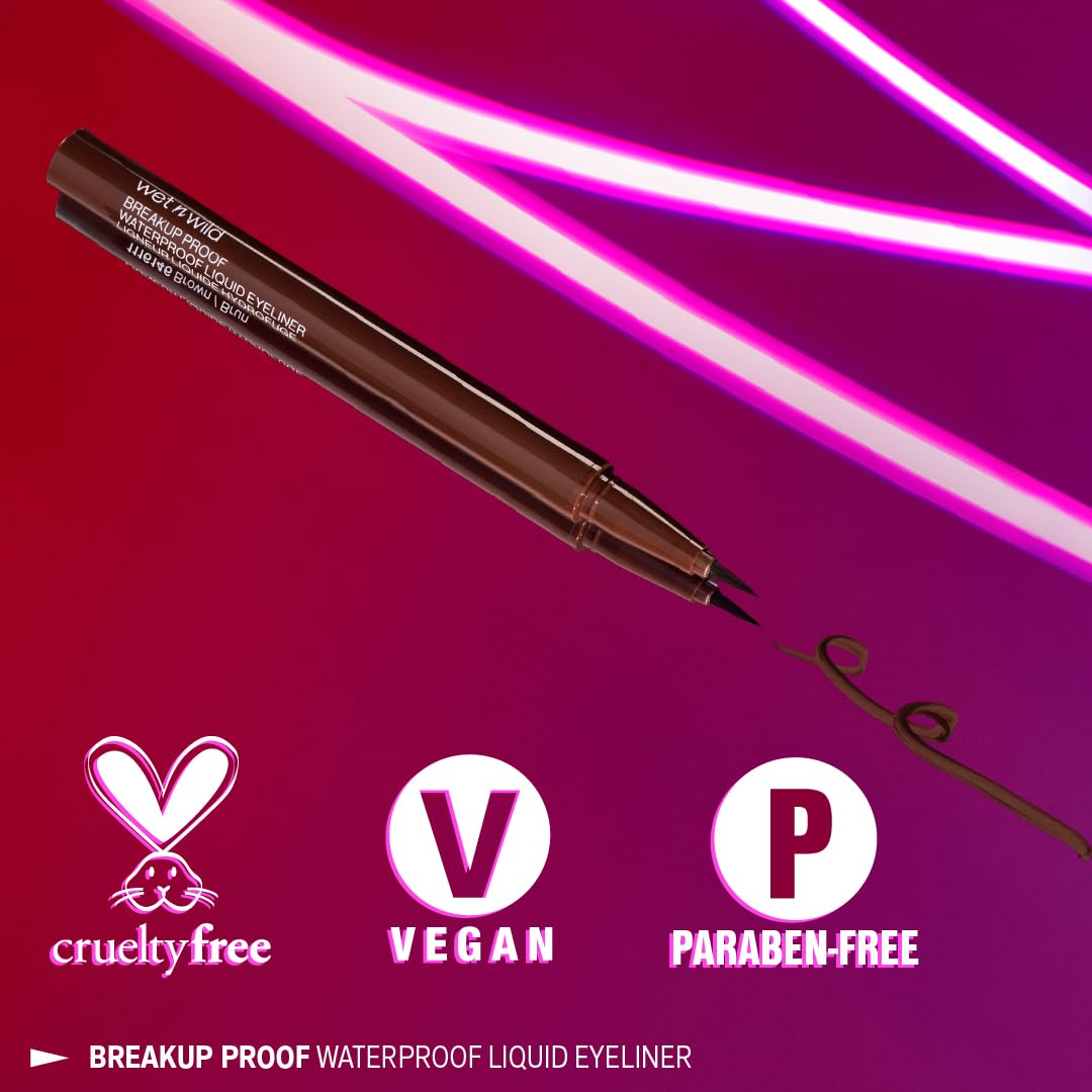 wet n wild Mega Last Breakup Proof eyeliner cruelty-free packaging emphasis
