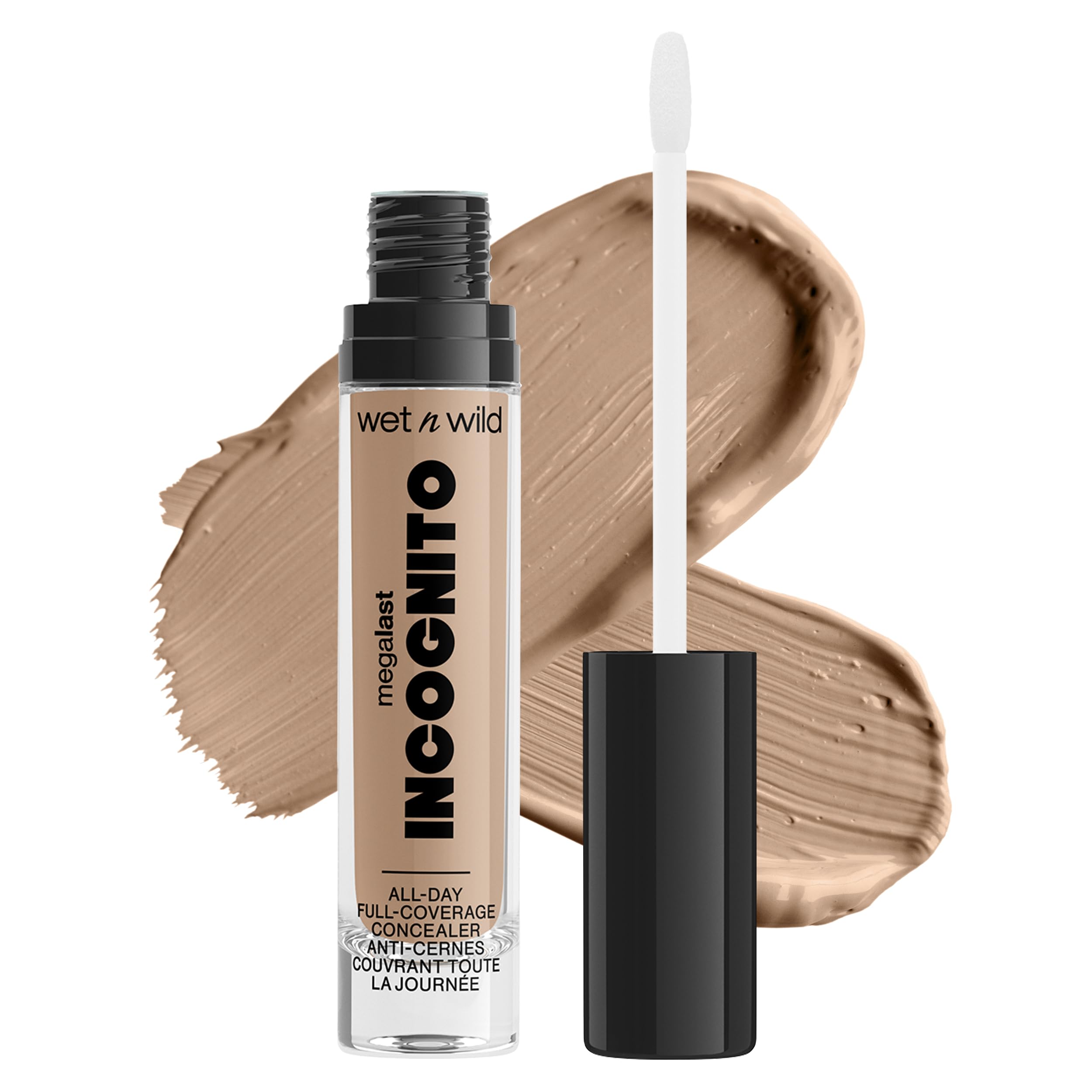 wet n wild Mega Last Incognito concealer packaging shows all-day wear potential.