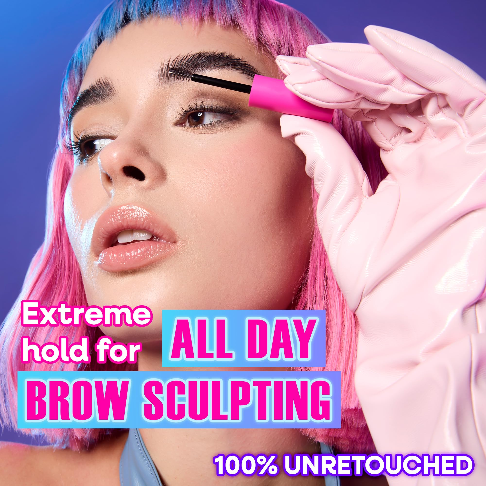 Wet n Wild Mega Stay Extreme Hold Brow Gel clear finish on brows