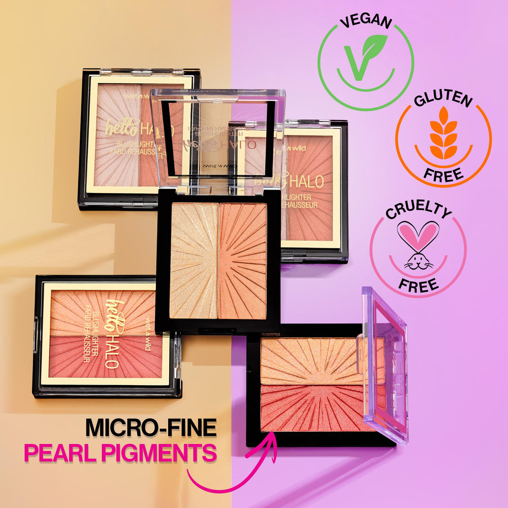 Wet n Wild MegaGlo Blushlighter blush-swirl demonstrates seamless blending.