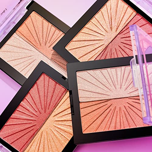wet n wild MegaGlo Blushlighter cheek application in natural light