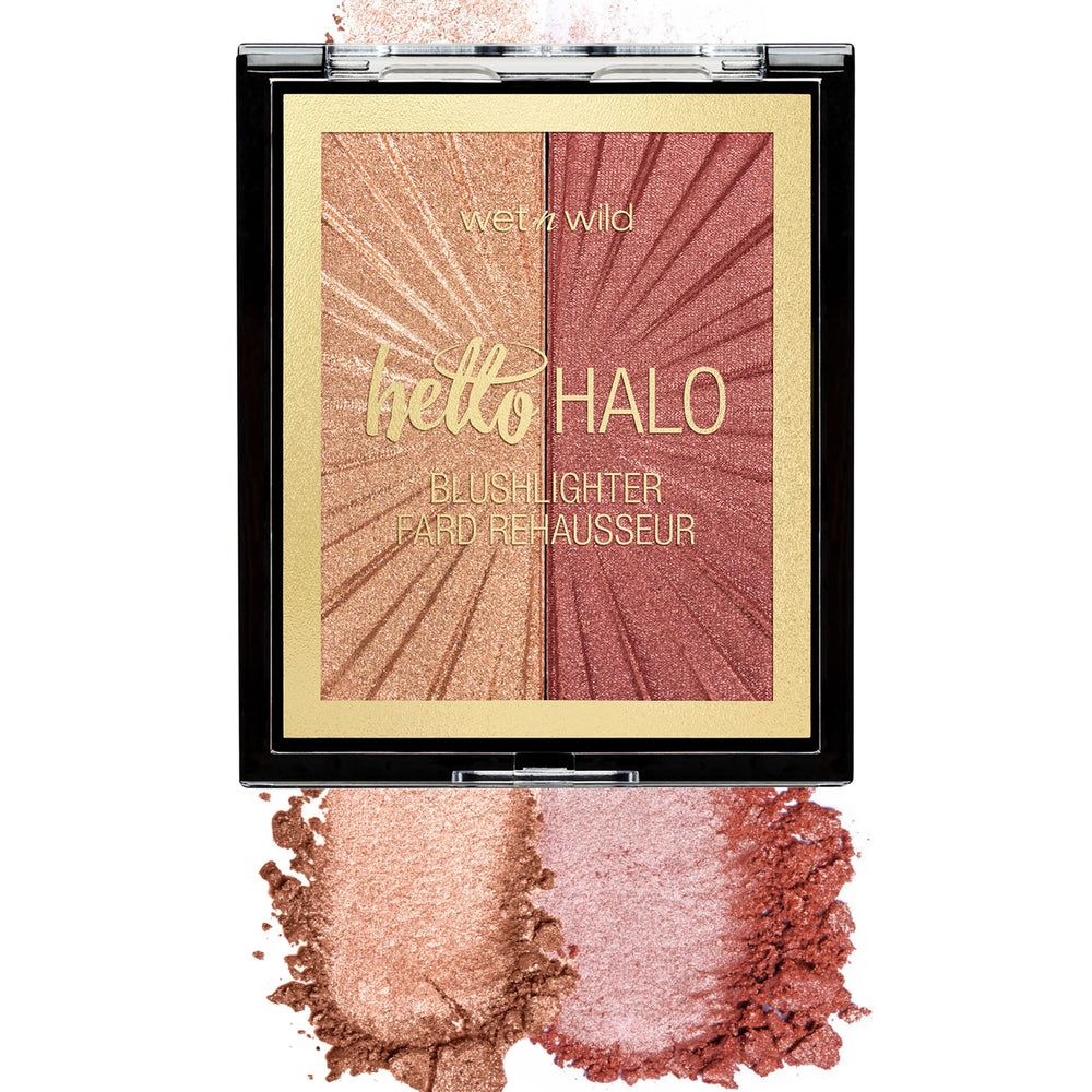 Wet n Wild MegaGlo Blushlighter duo close-up showing radiant, buildable glow.