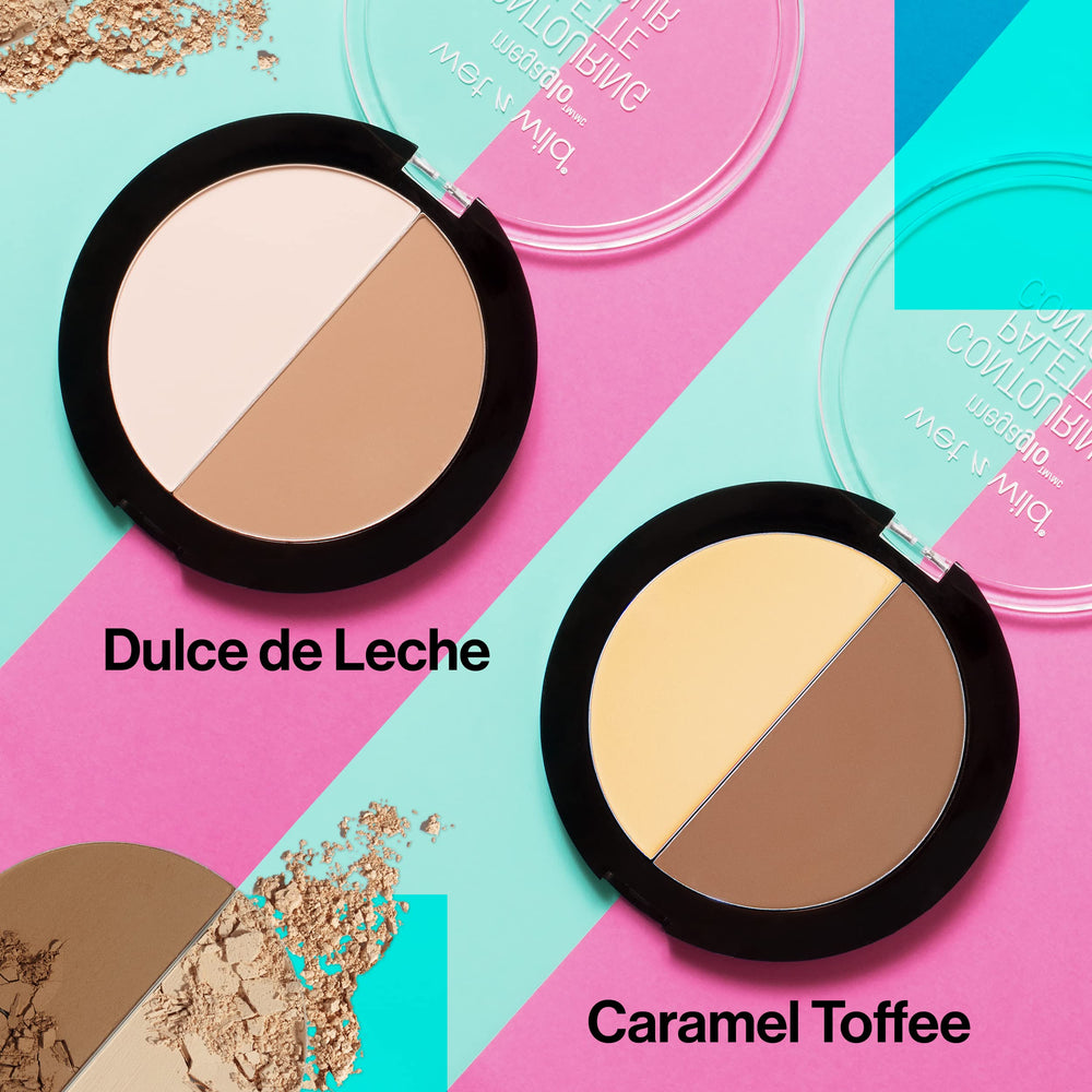 Swatches on skin show a natural, blendable Wet n Wild finish.