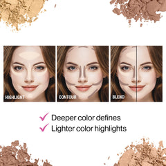 Light highlight shade brightens high points for a lifted look.