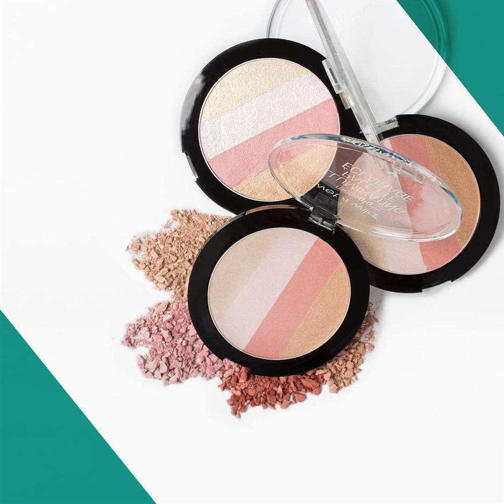 wet n wild MegaGlo realza clavículas y escote con brillo suave.