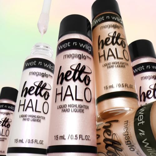 Pigmentos perlados intensos en Wet n Wild MegaGlo Hello Halo para un brillo destacado.