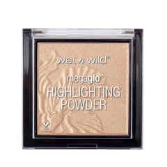 Wet n Wild MegaGlo warm gold compact swatch for radiant glow.