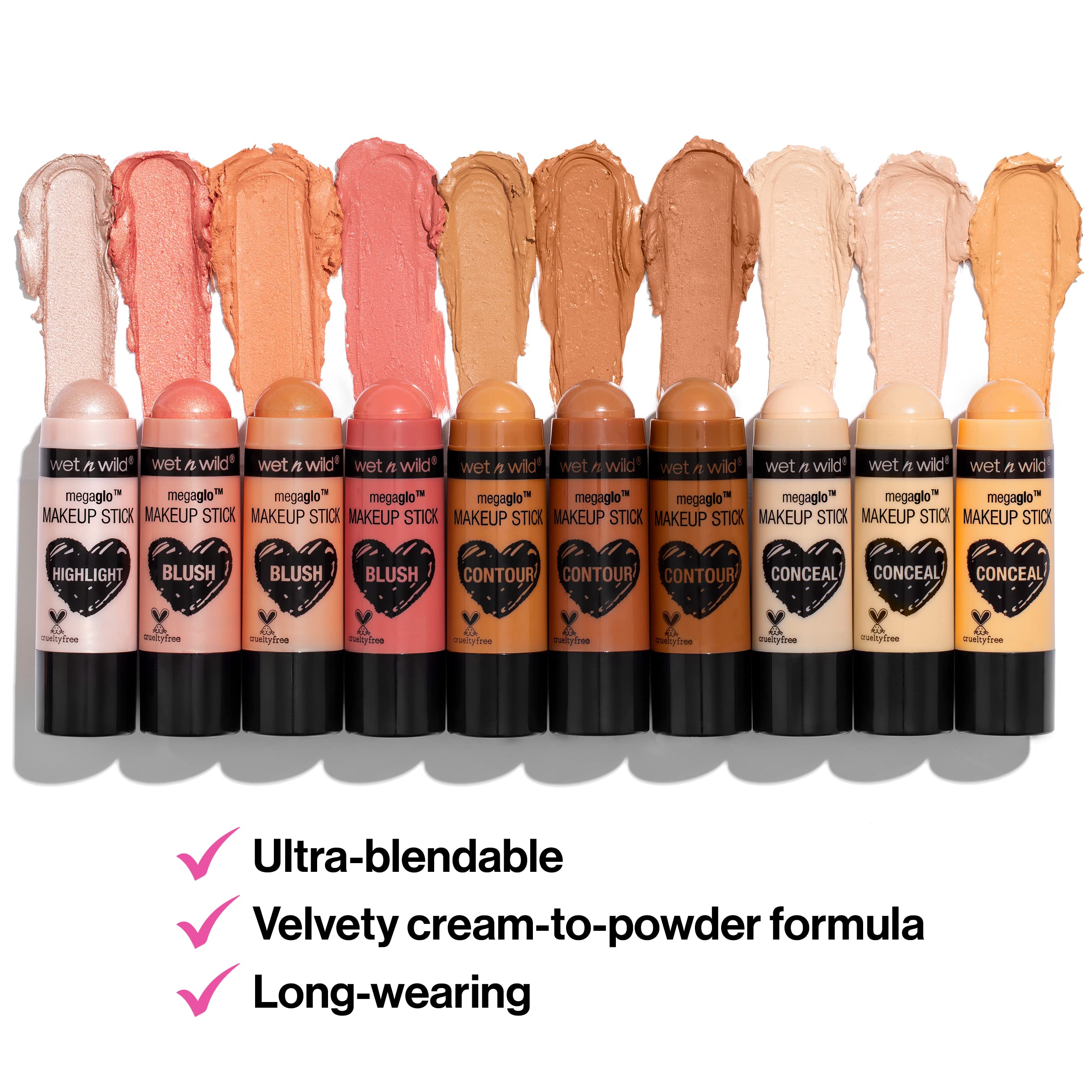 wet n wild MegaGlo makeup stick cheek contour for sculpted cheeks and subtle shading