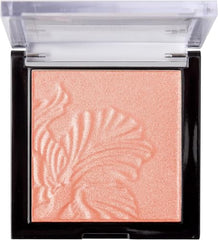 wet n wild MegaGlo highlighting powder swatch on cheek reveals radiant shimmer