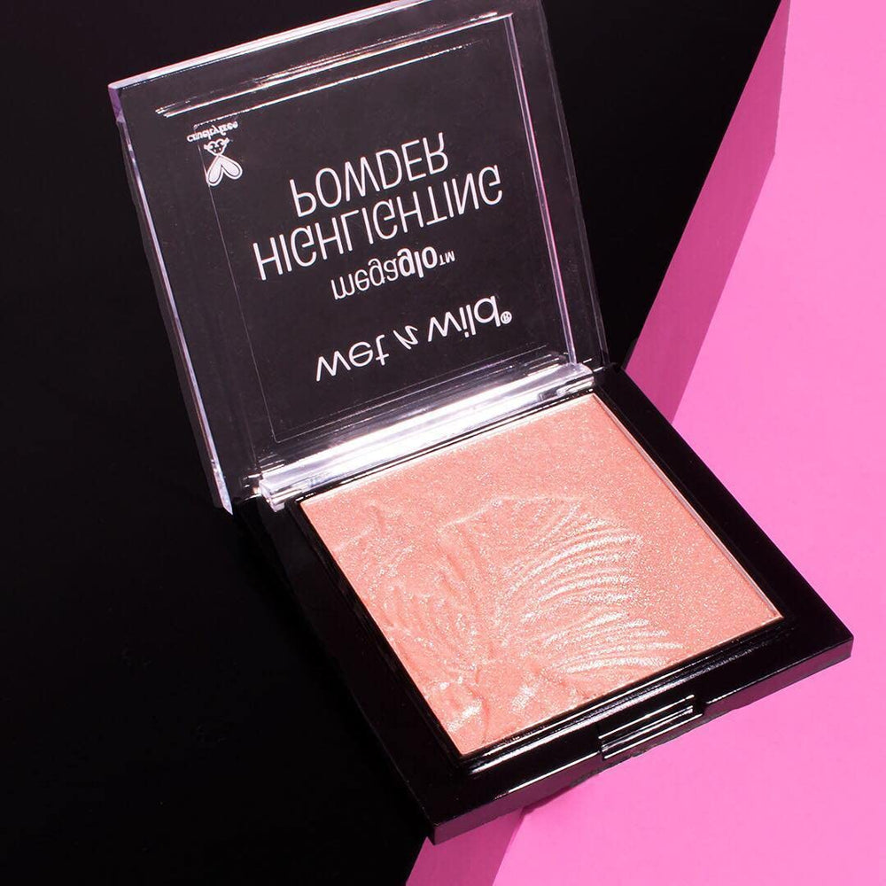 wet n wild MegaGlo shimmer powder swatch on eyelids
