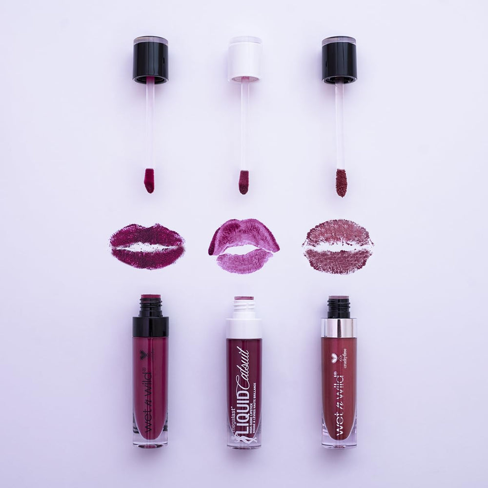 Smudge-proof color resists transfer with Wet n Wild Catsuit lipstick