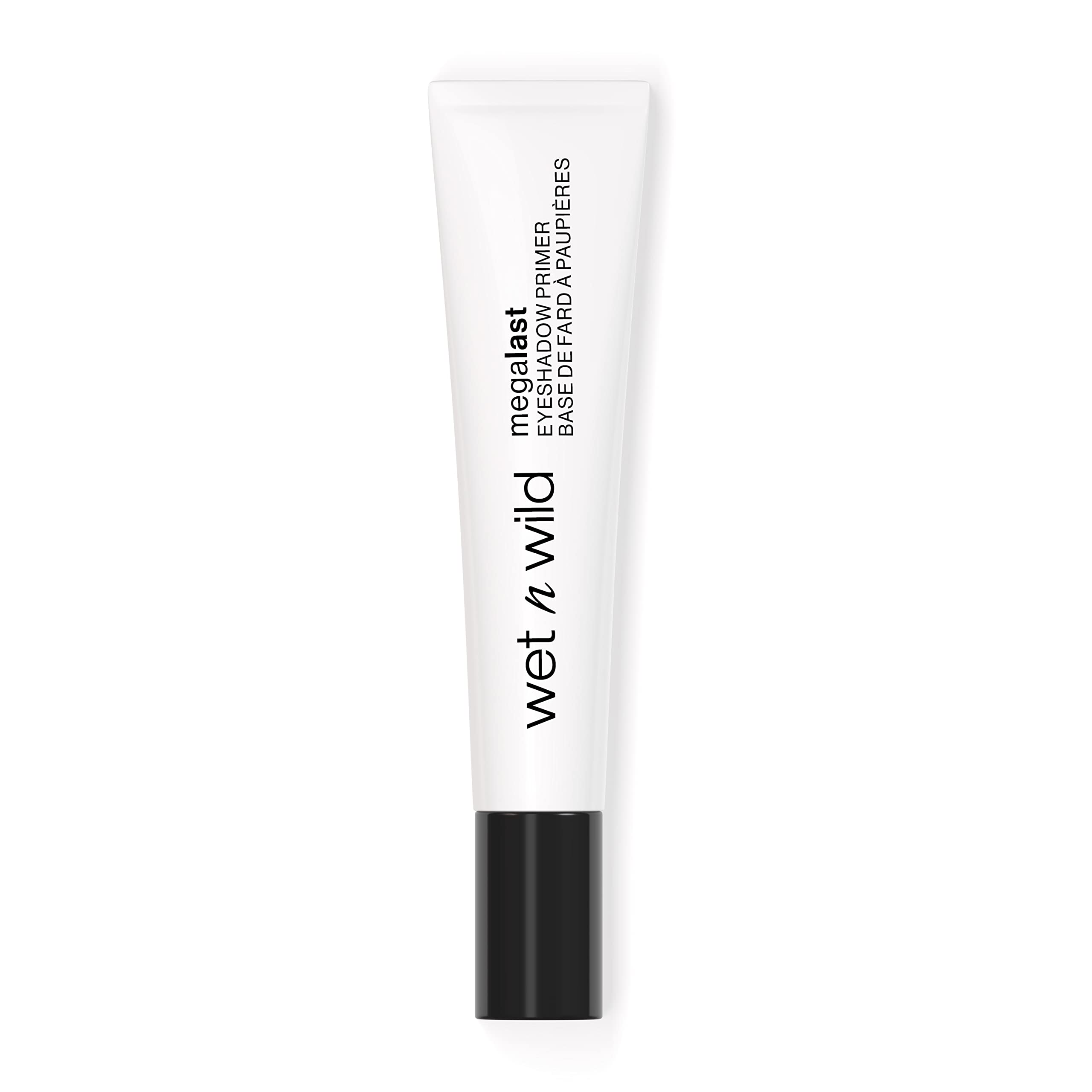 wet n wild Megalast Eyeshadow Primer swatch on eyelid shows adhesion