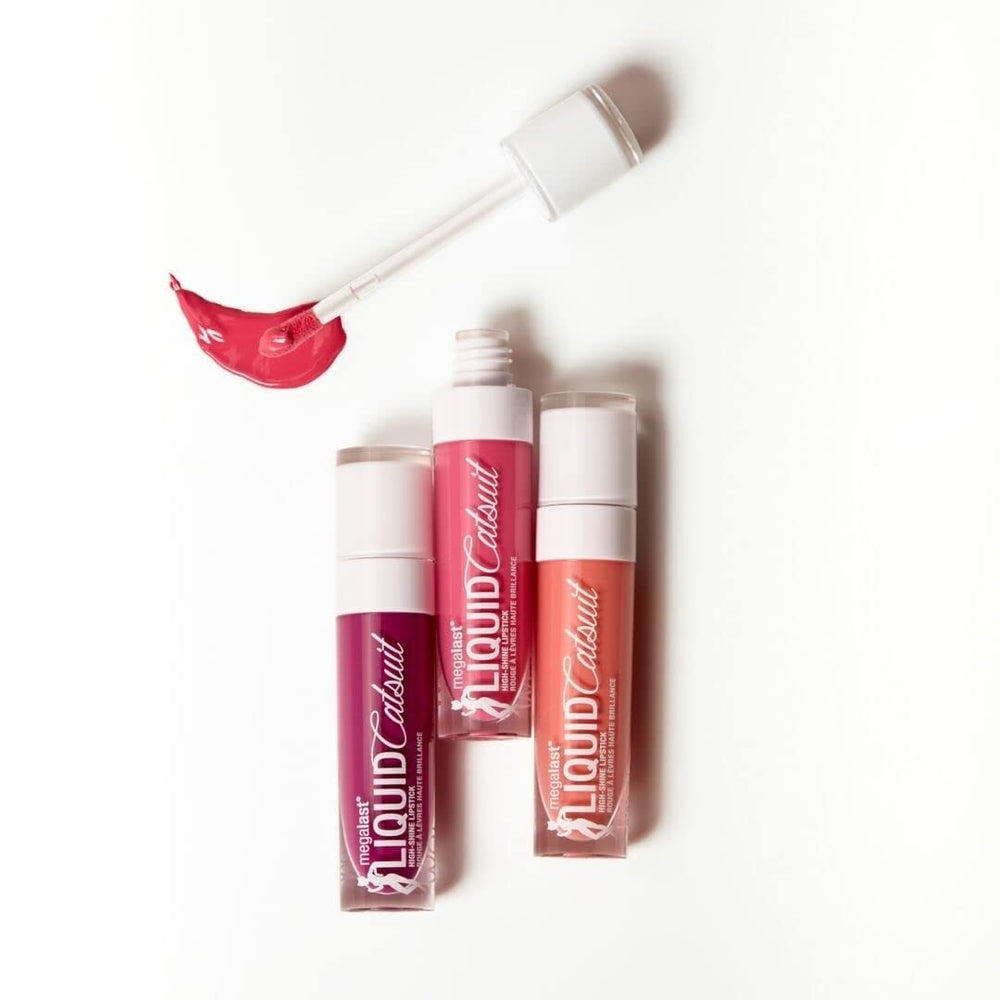 Packaging and vegan-friendly branding of Wet n Wild MegaLast High-Shine Lipstick