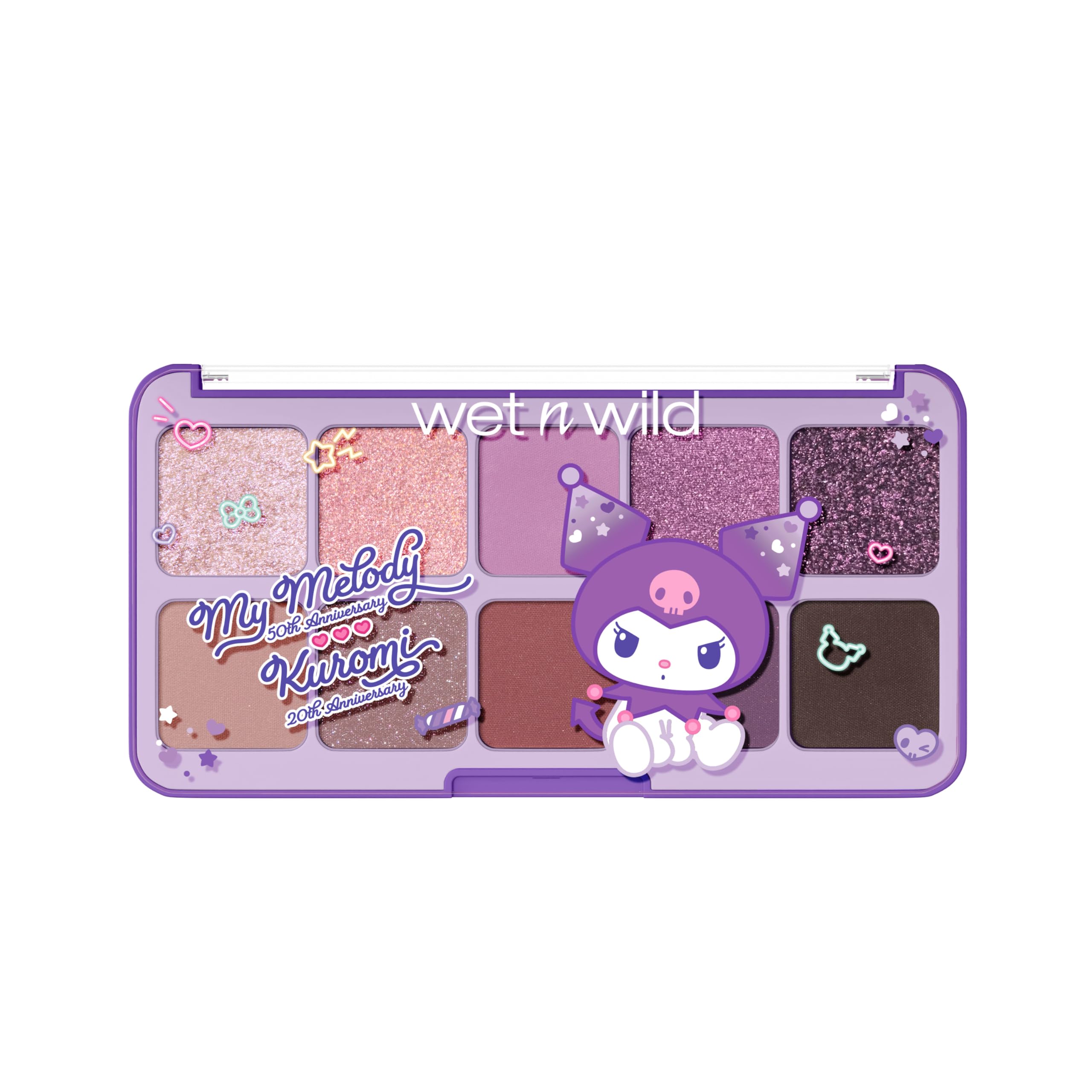 Sombras rosas sedosas de My Melody para looks suaves y delicados.