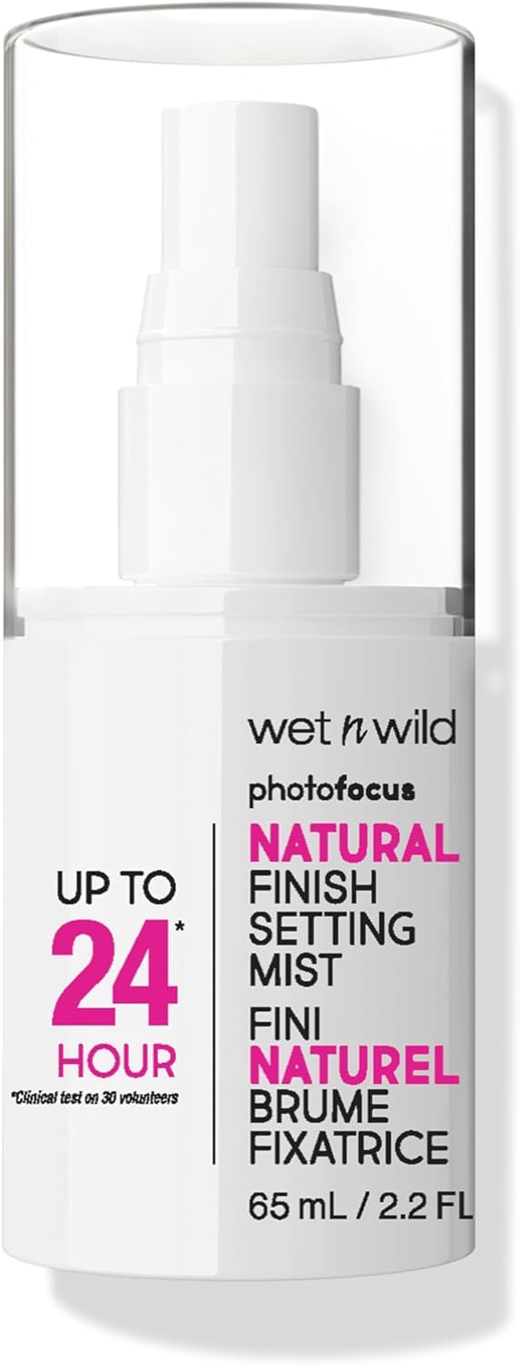 wet n wild niebla fijadora, acabado natural tras la aplicación