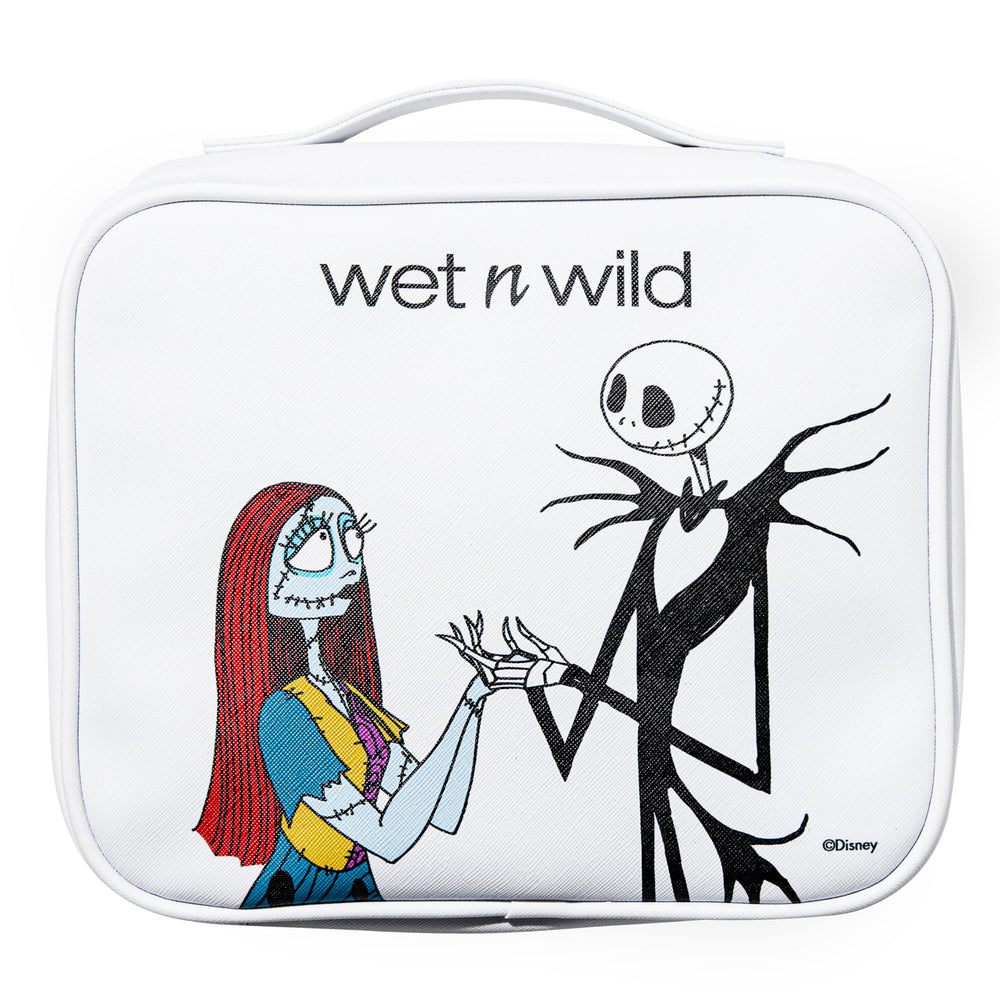 Iconic Jack and Sally artwork adds collectible appeal to your daily makeup routine.