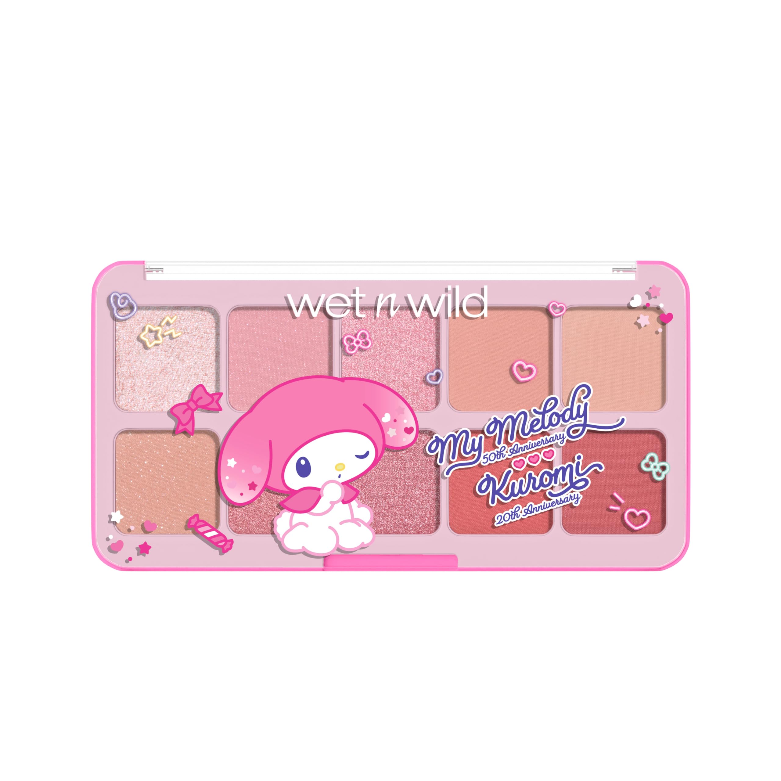 wet n wild muestra de sombras, pigmentos listos para crear gradientes de color.