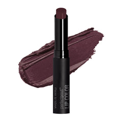 wet n wild Perfect Pout Lipstick swatch in My Blackberry Broke for bold color
