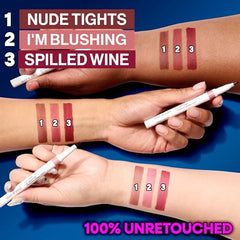 Long lasting color swatch from Wet n Wild Perfect Pout Lip Liner Stain.