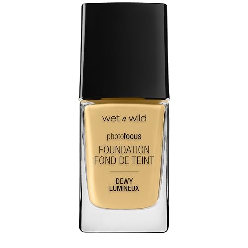 Swatches of Wet n Wild Photo Focus Dewy Foundation for buildable coverage