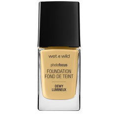 Swatches of Wet n Wild Photo Focus Dewy Foundation for buildable coverage
