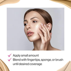 Wet n Wild Photo Focus Dewy Liquid Foundation face application shows day-to-night versatility.