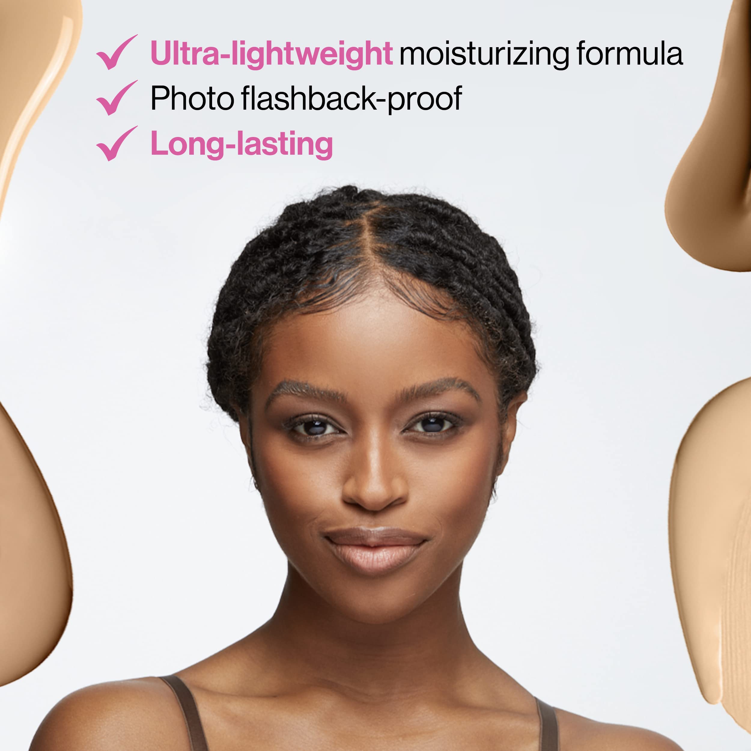 wet n wild Photo Focus Dewy Foundation on skin under daylight reveals a natural finish.