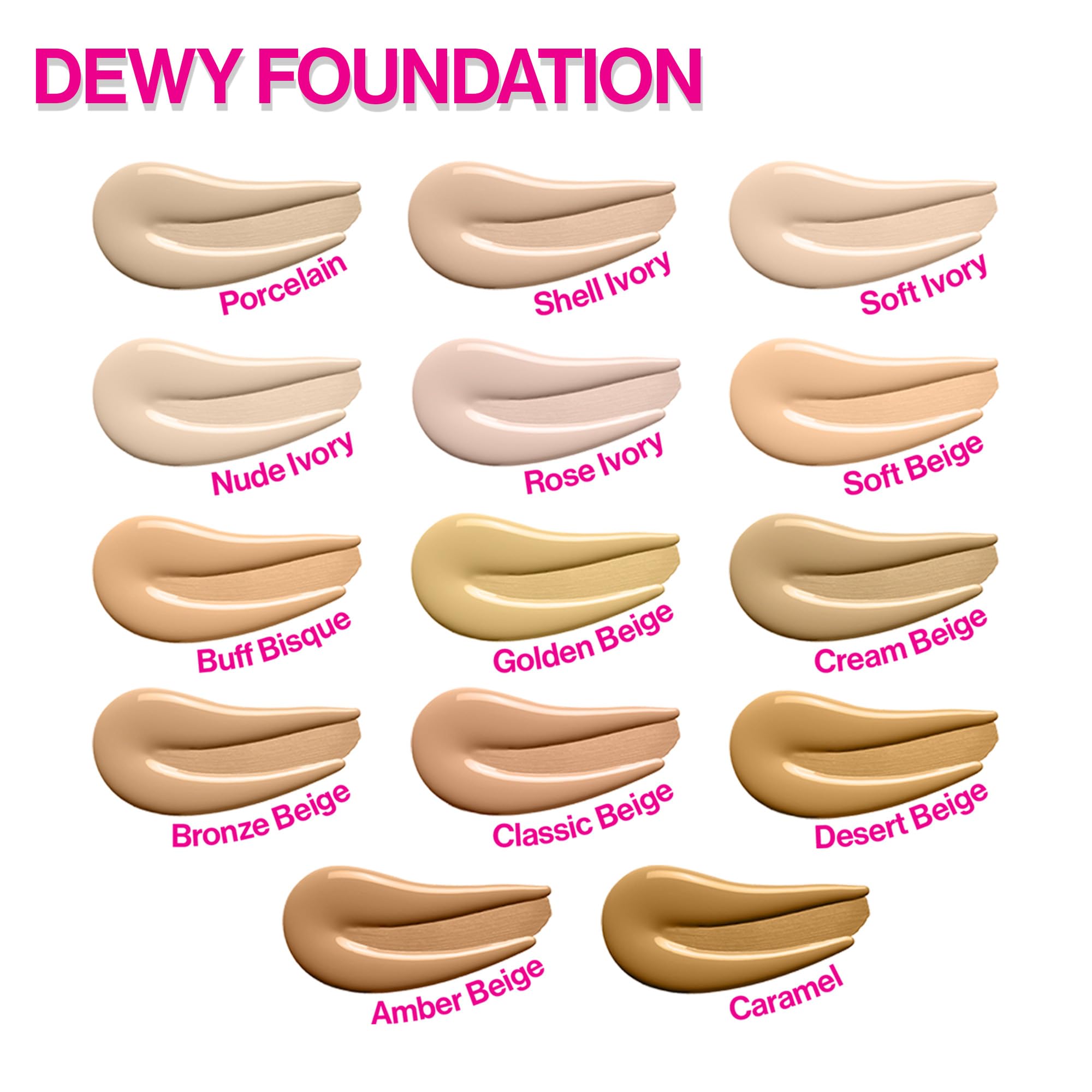 Wet n Wild Photo Focus Dewy Liquid Foundation Porcelain natural finish in daylight