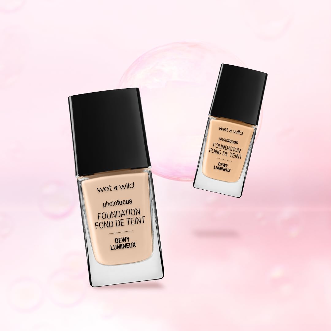 Wet n Wild Photo Focus swatches show pore-blurring effect on skin.