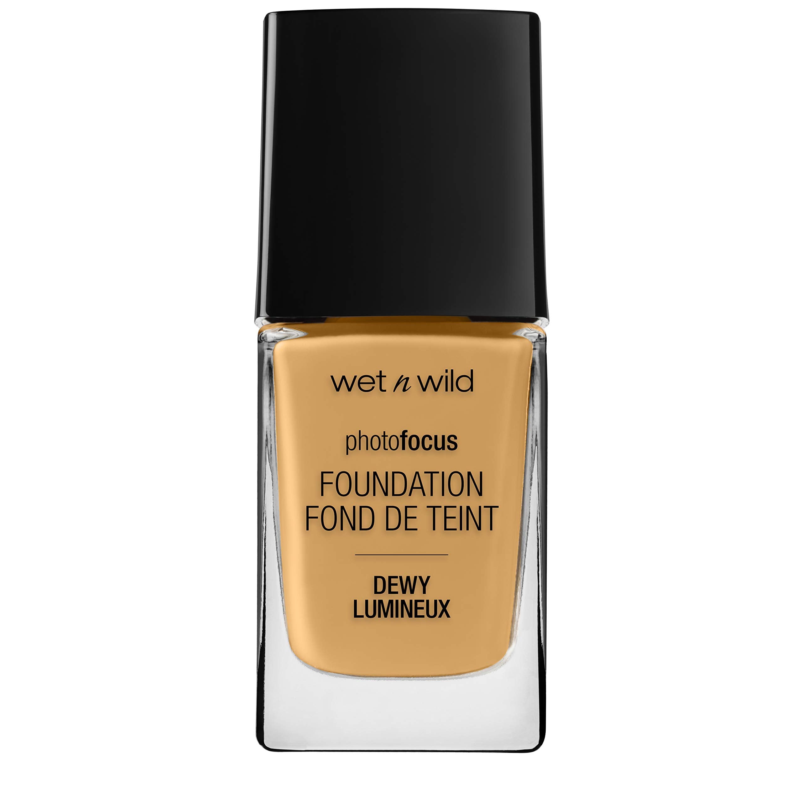 Wet n Wild Photo Focus Dewy Liquid Foundation swatch demonstrates buildable coverage and natural finish.