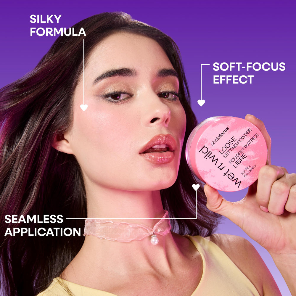 Wet n Wild Photo Focus loose setting powder application highlights even blending for oil control