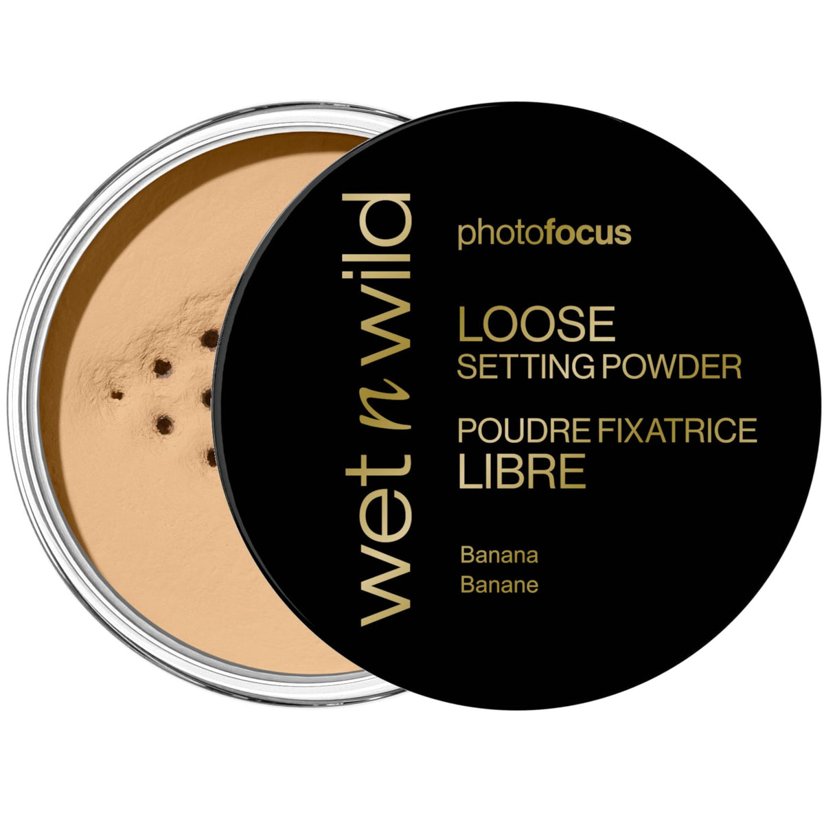 Wet n Wild Photo Focus loose setting powder Banana jar for an even finish.