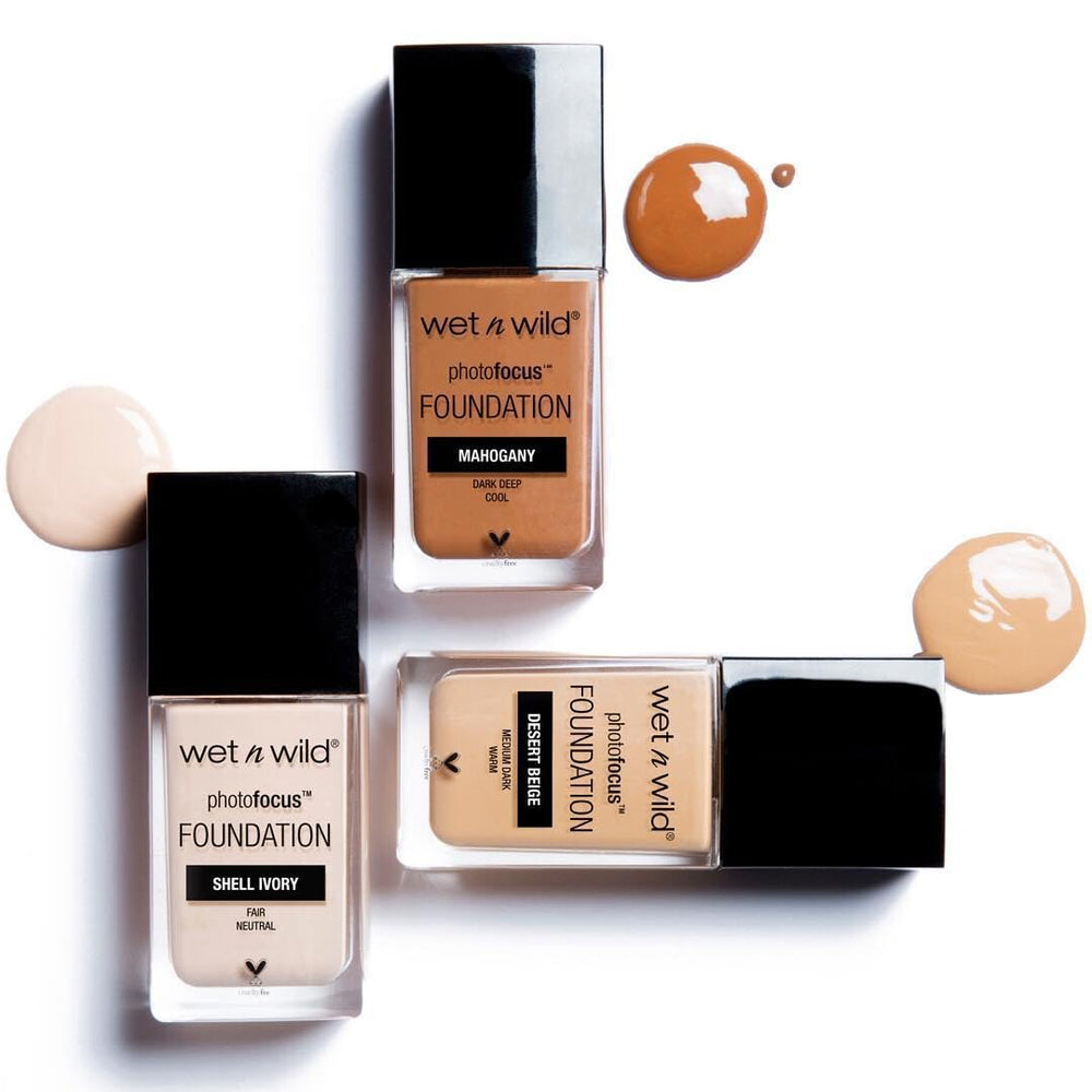 wet n wild Photo Focus foundation cruelty-free vegan close-up shot