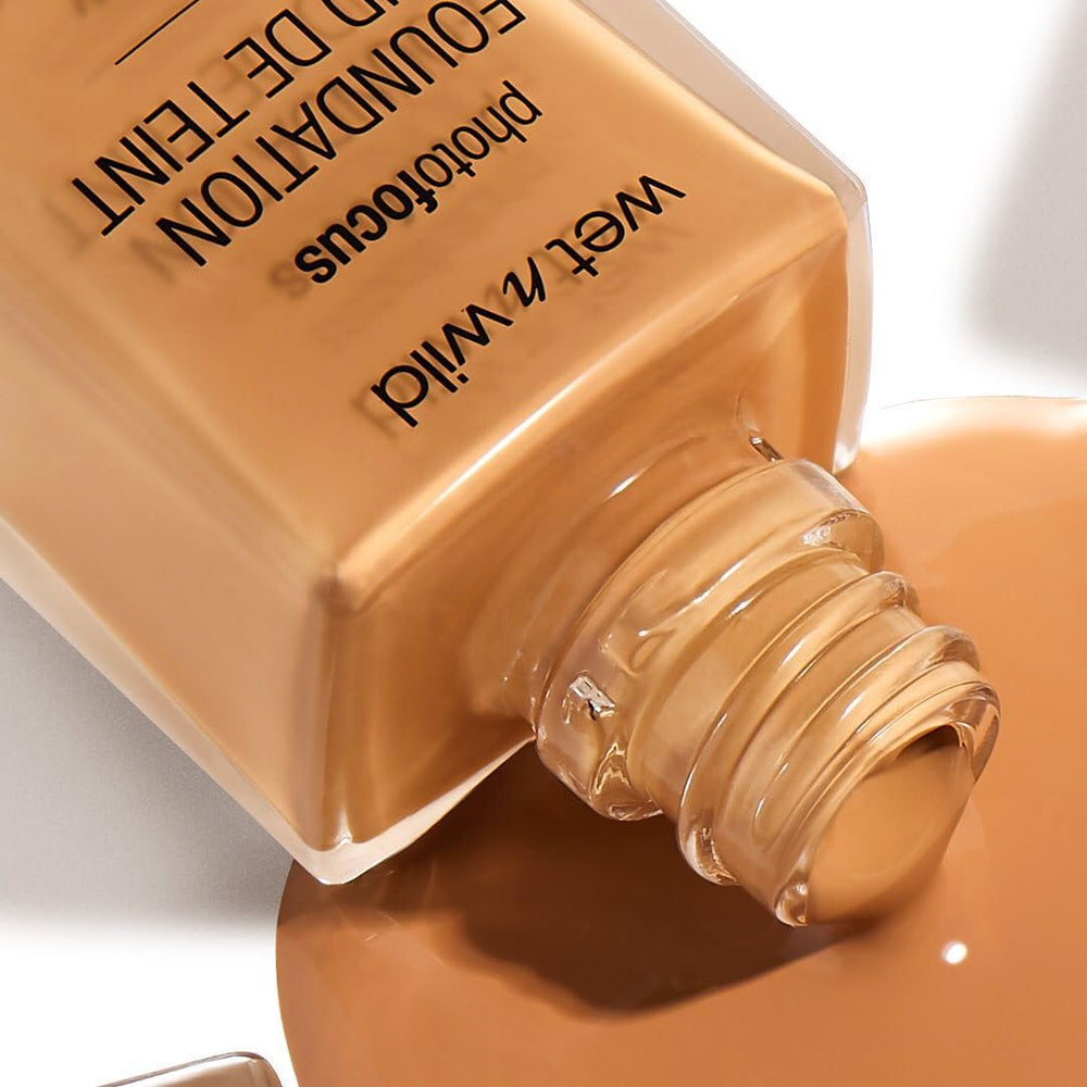 Vegan and cruelty-free Wet n Wild foundation packaging claim.