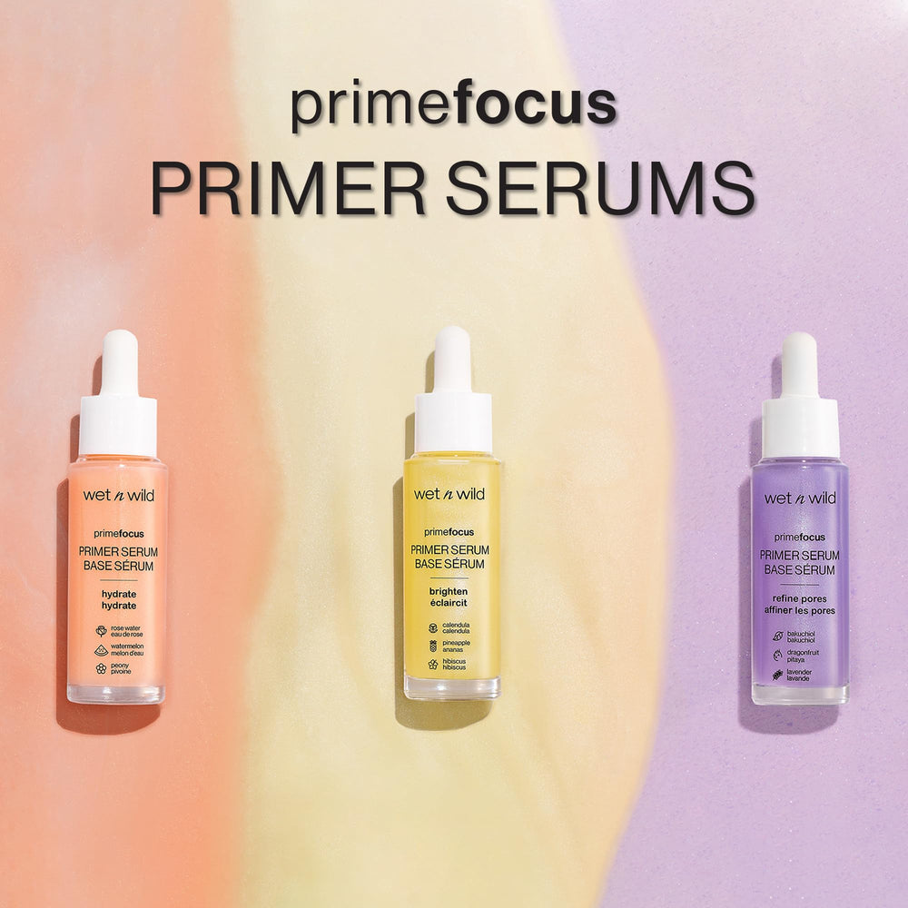 wet n wild Prime Focus serum, aplicacion-maquillaje, prolonga la duración del maquillaje sin carga.