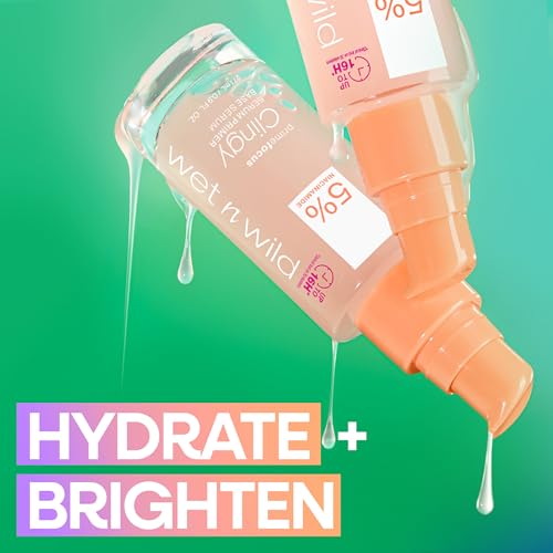 Wet n Wild Prime Focus serum dispense-action demonstrates easy primer application.