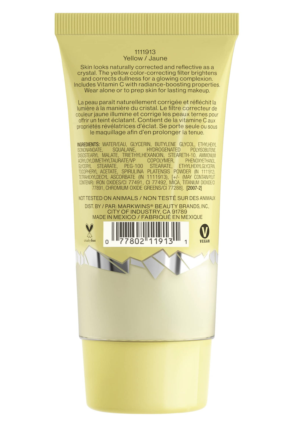wet n wild primer foco efecto vidrio en piel desnuda