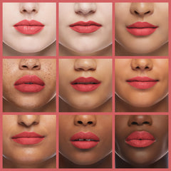 wet n wild Silk Finish Lipstick Sunset Peach texture emphasizes hydrating formula.