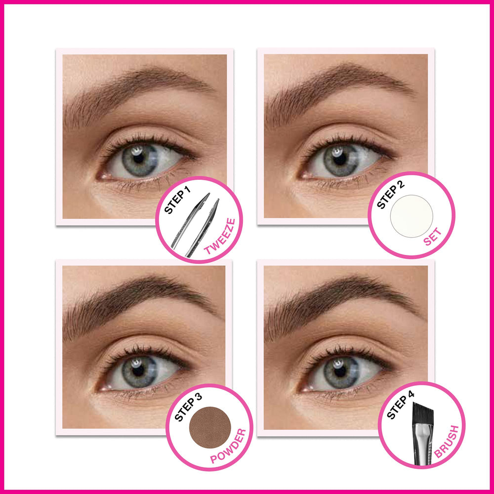 wet n wild dual brow powders for customizable shade and depth