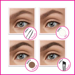 wet n wild dual brow powders for customizable shade and depth