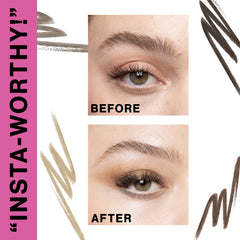 wet n wild Ultimate Eyebrow Retractable Pencil triangular tip creates precise hair-like lines.