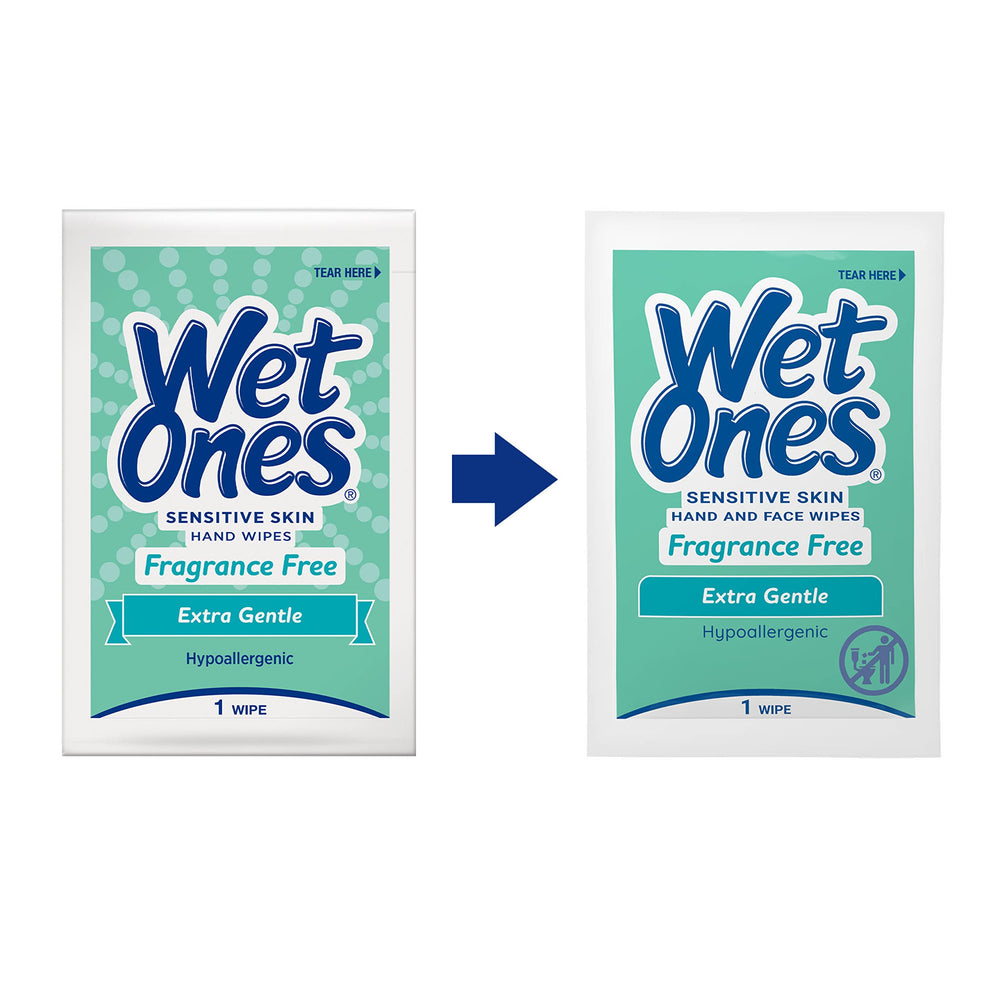 Wet Ones sin fragancia, toallitas para piel sensible sin perfume