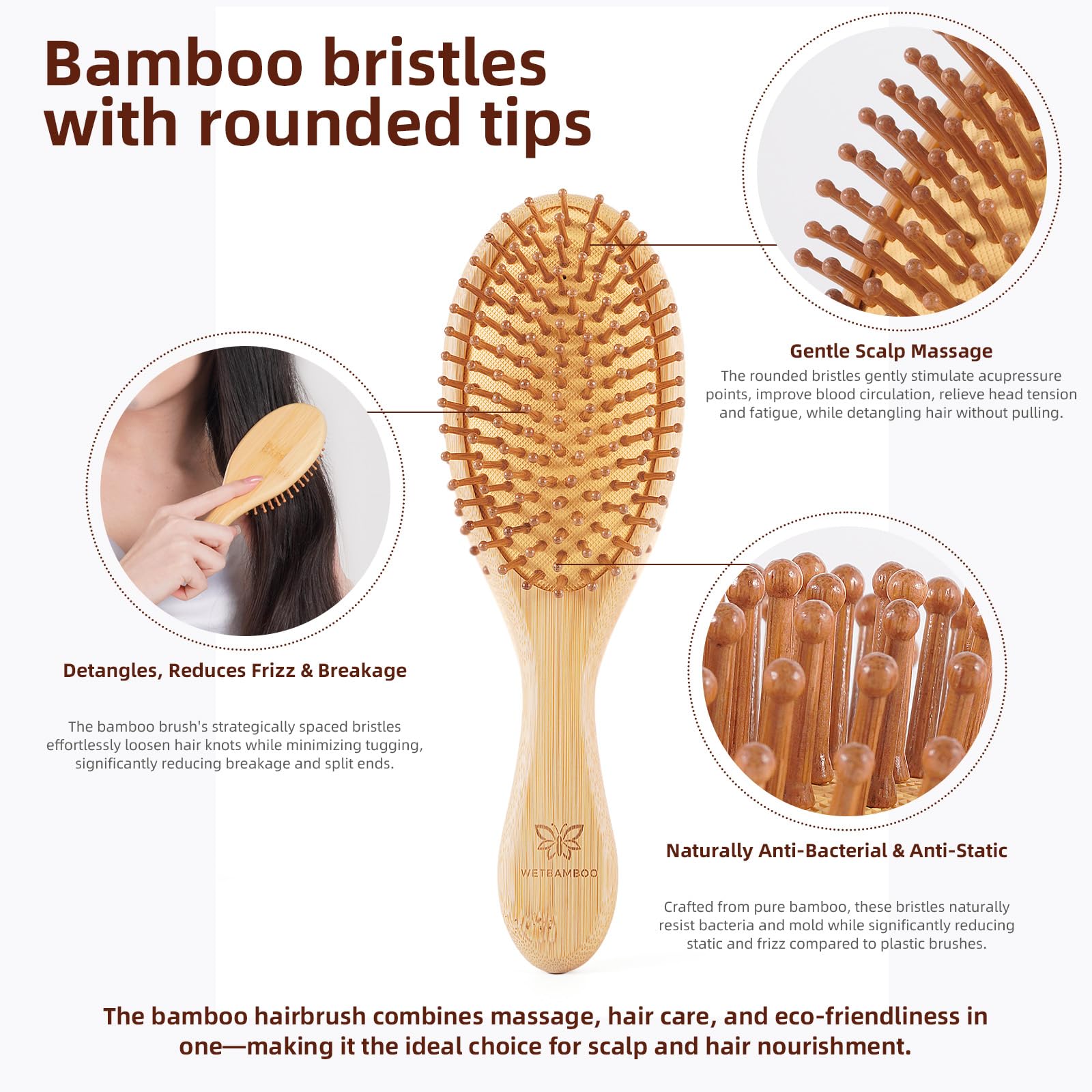 WetBamboo family-friendly brush safe for adults, kids, and pets.