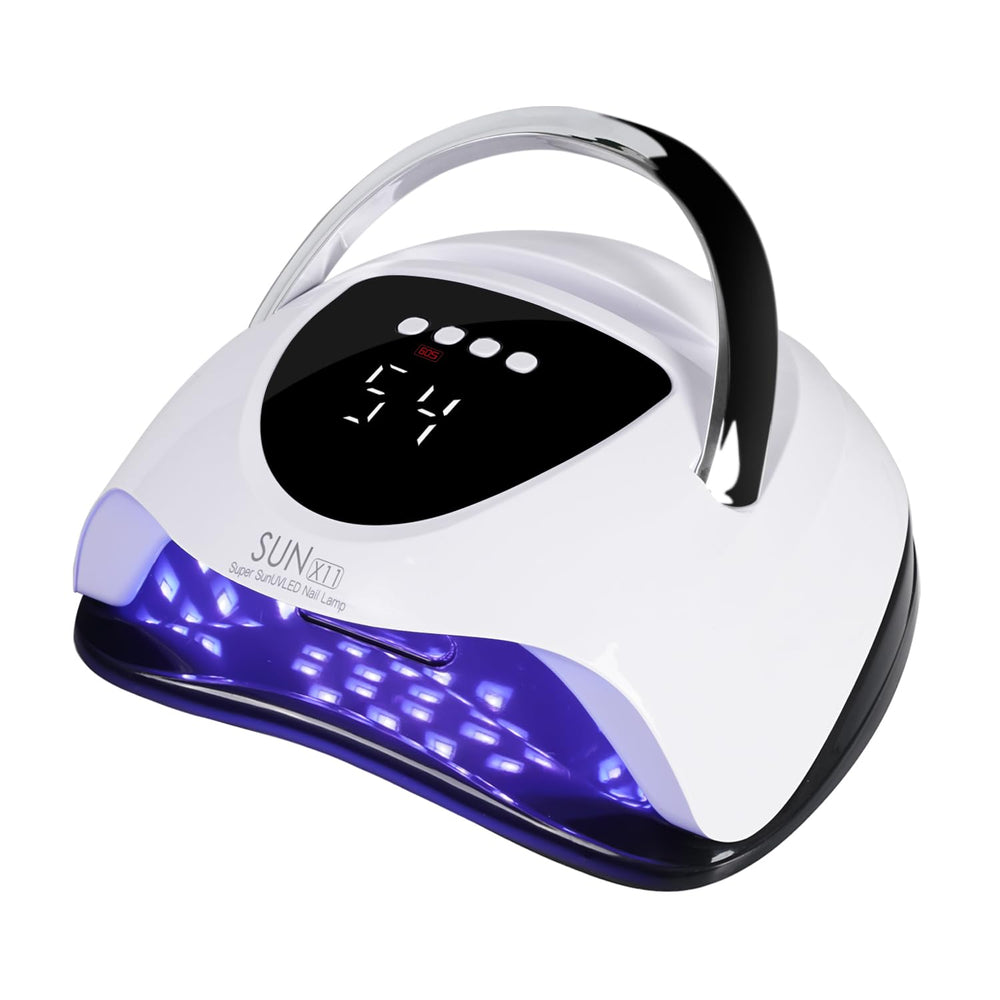 WEVILI 288W nail lamp front view for even gel curing across nails.